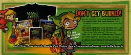 Four Swords Adventures Pre-Order: Insert - Don't Get Burned Side