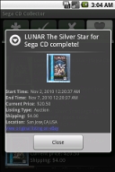 Auction dialog