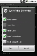 Game dialog