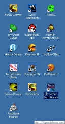 All the new desktop icons after installing everything