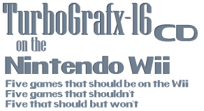 TG-16 CD on the Wii