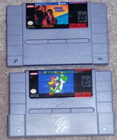 Rival Turf and Super Mario World for Super Nintendo