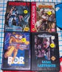 B.O.B., Fatal Labyrinth, Soldiers of Fortune, and Predator 2 for Genesis