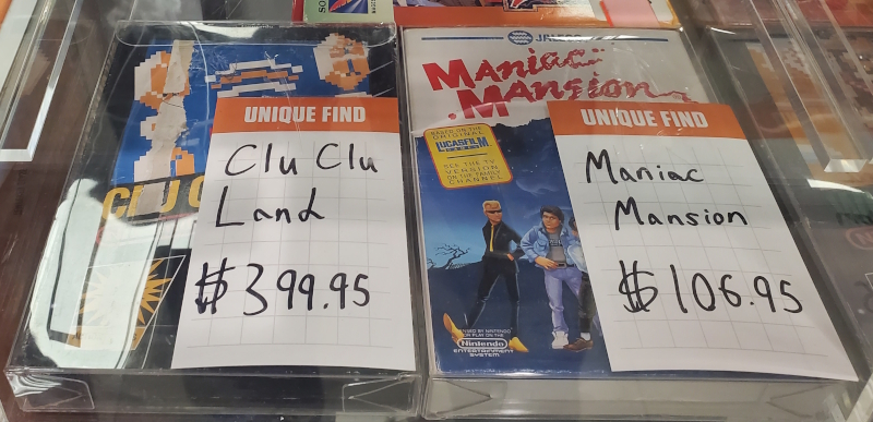 Clu Clu Land and Maniac Mansion