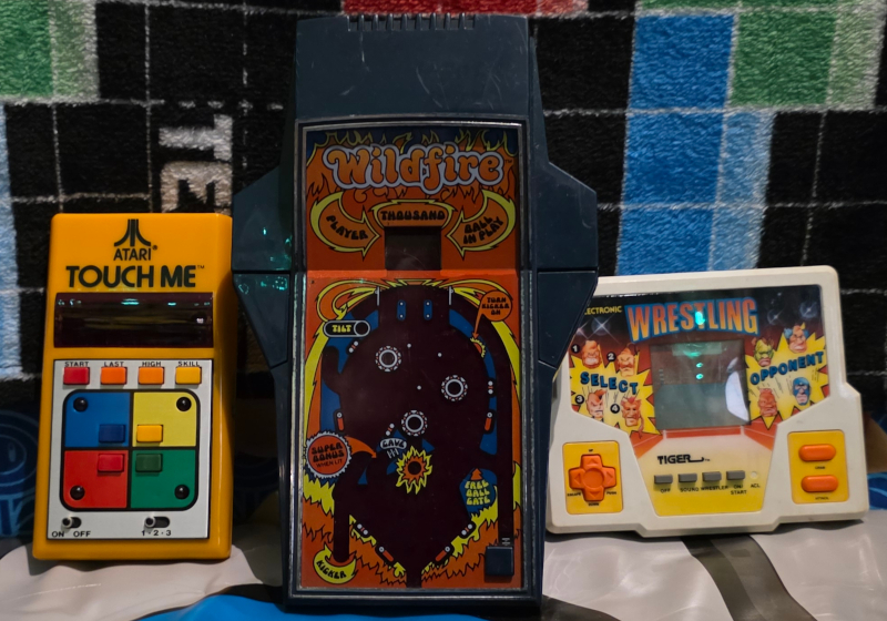 Three handheld games I bought