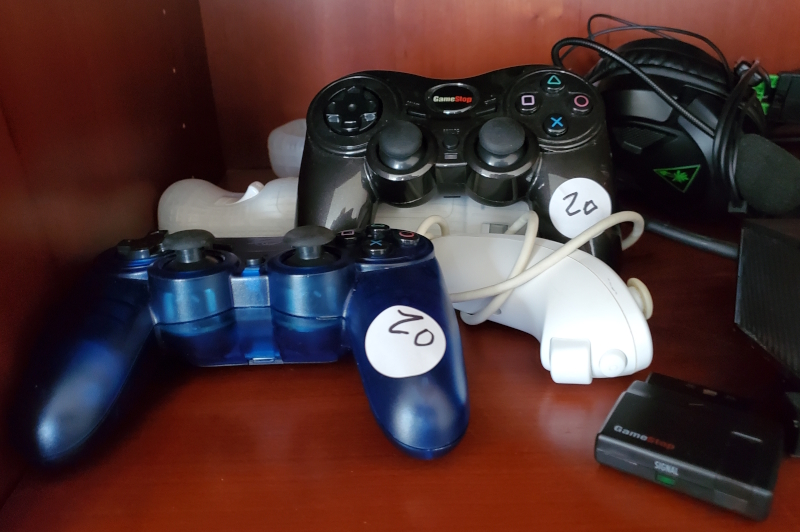 Off-brand PlayStation 2 controllers