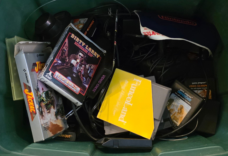 Bin of games they wanted $100 for