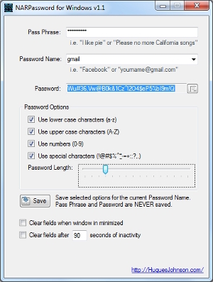 NARPassword for Windows v1.1