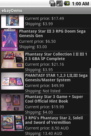Listings