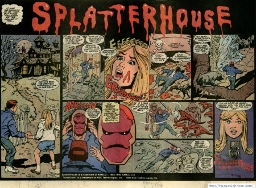 Splatterhouse Comic