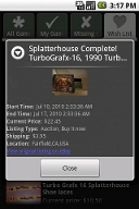 Auction dialog
