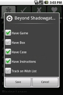 Game dialog